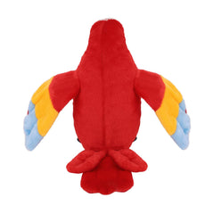Holiberty Talking Macaw plush face detail with bright eyes