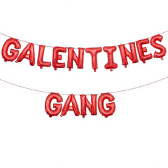 Holiwoer Galentines Gang banner 16in decor, ideal for bright photo backdrops.