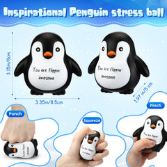 Hollowfly 10-pcs penguin stress balls pack provides portable mood relief.