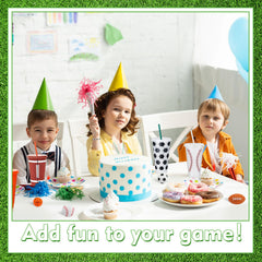 Hollowfly ball keychains add a keepsake touch to the party loot.