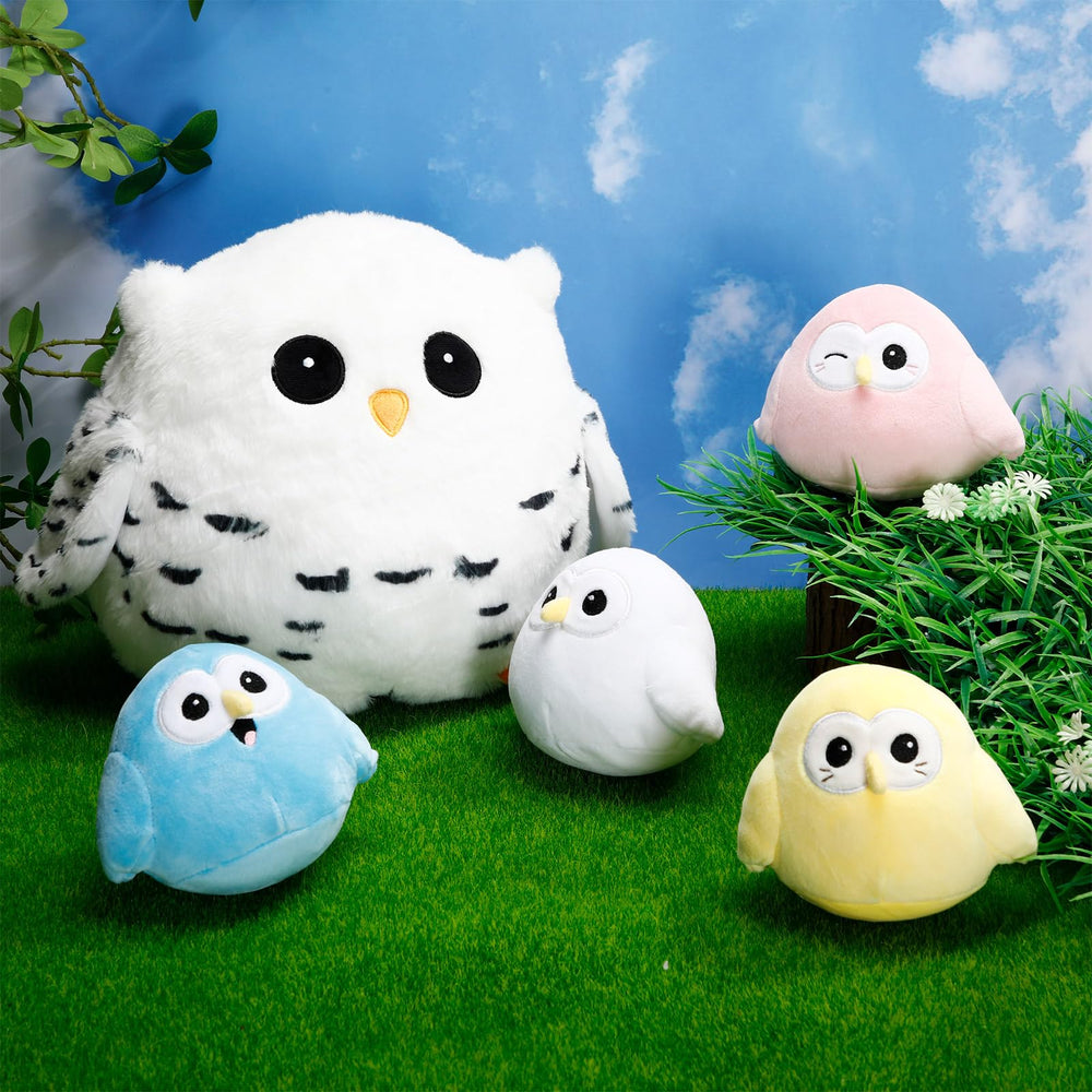 Hollowfly Easter Owls set enhances nursery decor and playtime.