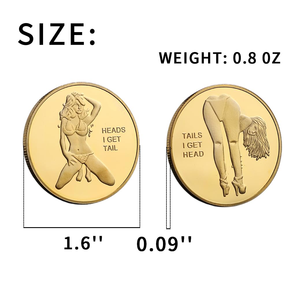 Hollycoin dual-sided coin shows heads and tails for choices