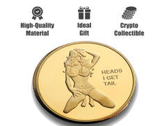 Hollycoin gold coins in clear box, ideal gift