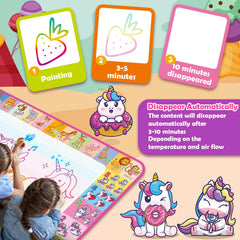 Hollyhi Aqua Water Doodle Mat molds support pattern creation during play.
