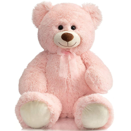 HollyHOME 36-inch pink teddy bear in full view, a cuddly statement piece for kids' rooms