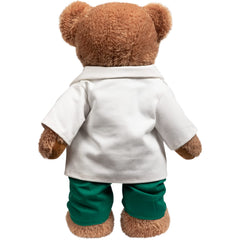 HollyHOME Doctor Bear stands about 16 inches tall, a sturdy cuddle companion