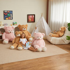HollyHOME 48-inch bear beside a child to show scale