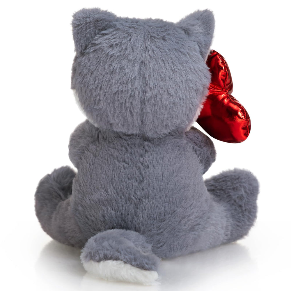 HollyHOME husky plush care tip, wipe with damp cloth for easy cleaning.
