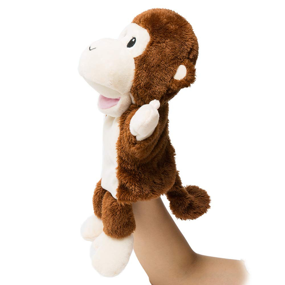 HollyHOME monkey puppet with movable arms supports interactive storytelling and role play