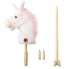 HollyHOME battery compartment for powering sounds on unicorn stick horse