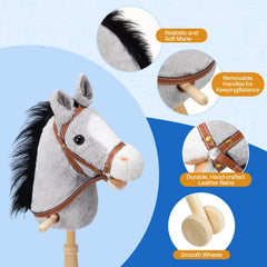 HollyHOME soft fluffy head enhances pretend riding experiences