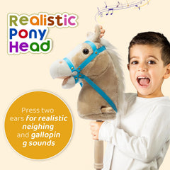 HollyHOME plush head close-up showing soft fluffy texture for imaginative play