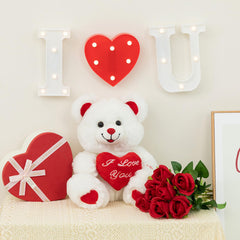 HollyHOME Teddy Bear LED blush feature adds gentle warmth to playtime