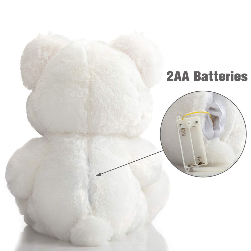 HollyHOME Teddy Bear with red nose and ears, charming kid-friendly design