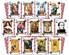 Holy Playing Cards Saints Edition compact gift-ready box for easy storage.