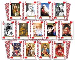 Holy Playing Cards Saints Edition ultra-thick cardstock for durable, long-lasting use.