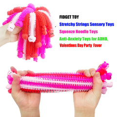 Holydeck stretchy strings colorful Valentines-theme set for kids' fidgeting and party favors.