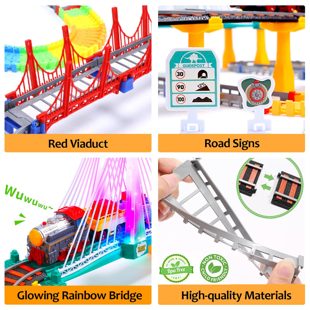 HOLYFUN dual-layer track setup for cooperative exploration