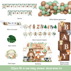 Hombae Welcome Baby banner marking the forest-themed entrance.