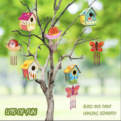 Home Composer decorative bird houses create flexible indoor or outdoor display.