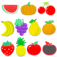 HOMEDISIAC fruit fridge magnets for toddlers; colorful learning play set.