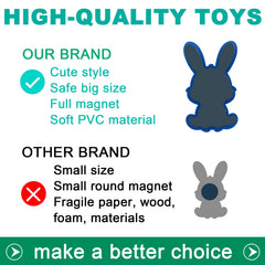 HOMEDISIAC large magnets designed for tiny hands, easy to grab during fridge play.