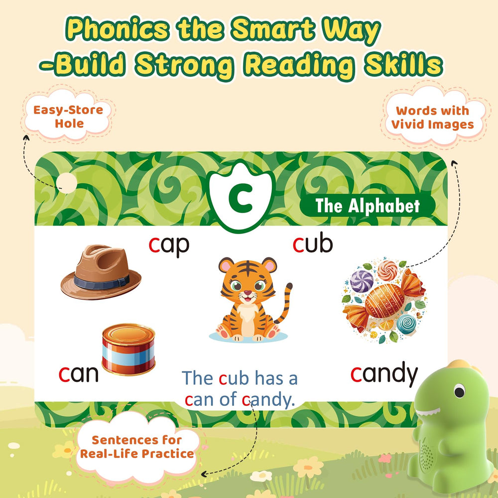 HOMESTEC early reading support through interactive phonics practice and sentence samples