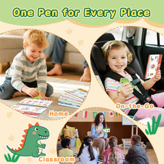 HOMESTEC portable storage rings organize cards and pen for learning on the go