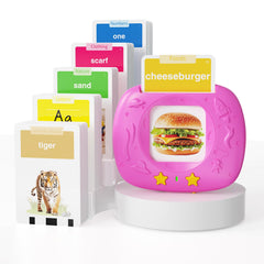 HOMESTEC Toddlers Talking Flash Cards with English accent showcase 288 sight words for language learning.