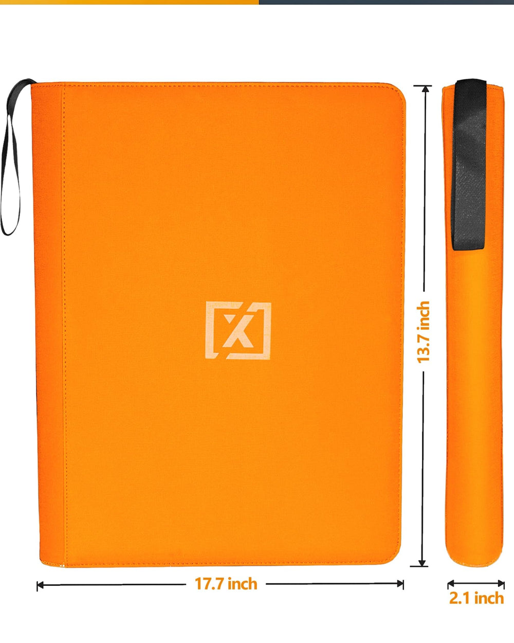 Close-up of HOMEXPRO X PRO 1000+ 16-pocket pages for neat organization.