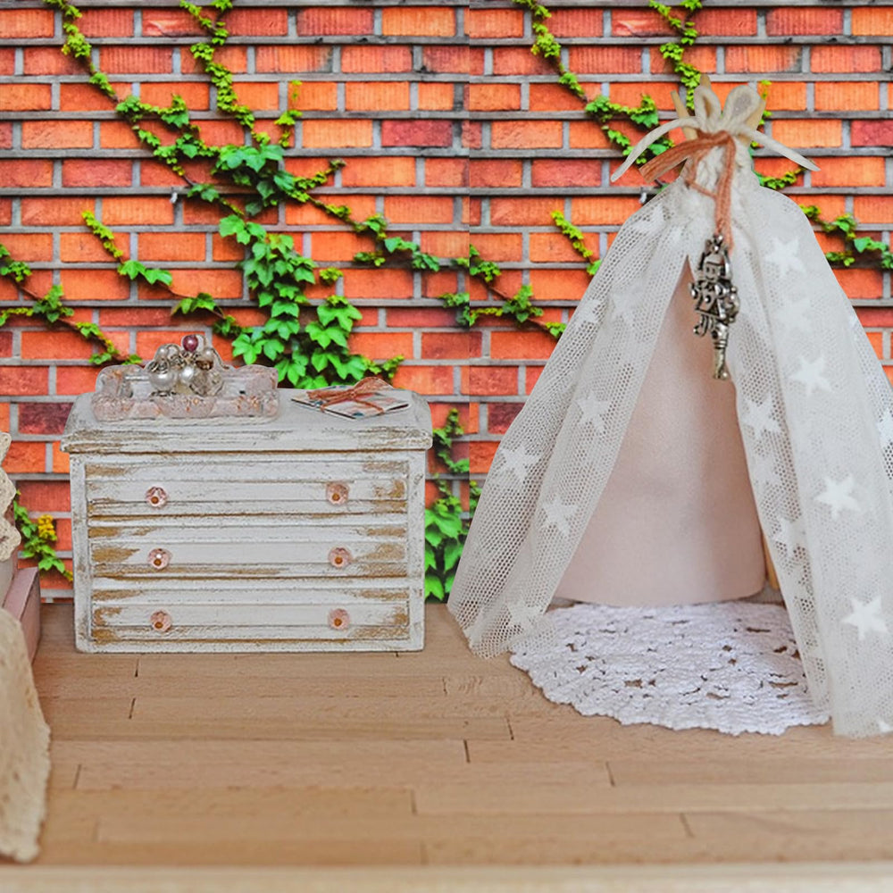 HOMICO mini-garden sticker brings cozy exterior accents to dollhouses and dioramas