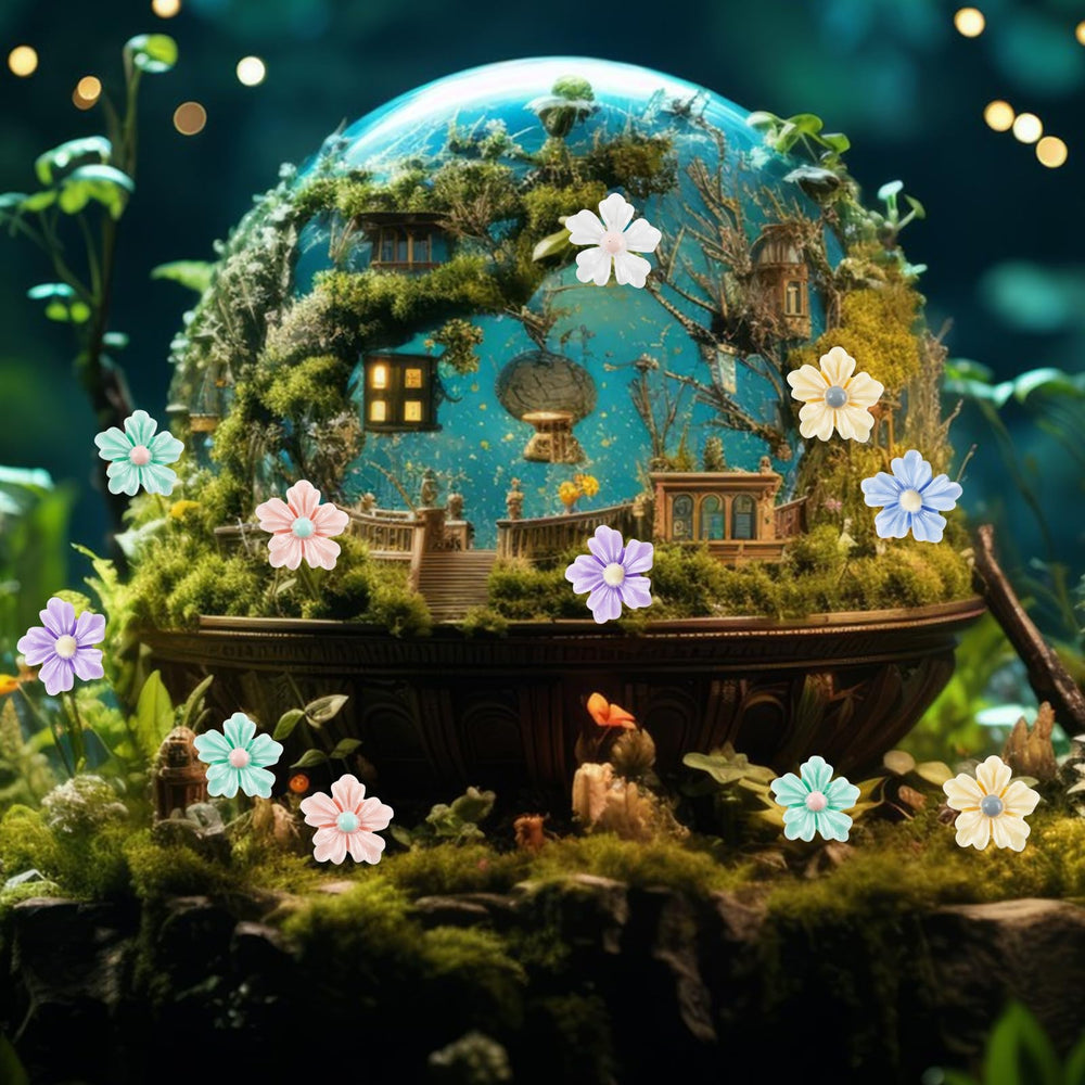 HOMICO small flowers for Christmas fairy tale gardens.
