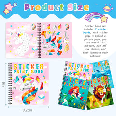 Homicozy animal sticker paint book: engaging wildlife designs support early recognition and coordination.