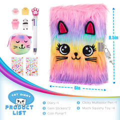 Homicozy Cat Diary lock and key feature highlighting privacy for kids