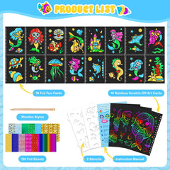 Homicozy colorful foil sheets for vibrant, mess-free art projects.