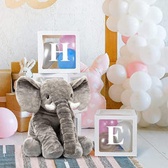 Homily elephant plush close-up showing fluffy texture for gentle touch.