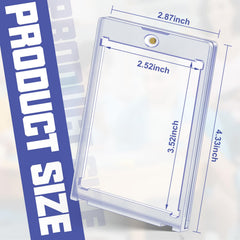 Homthy 35pt magnetic holder closeup shows crystal-clear protection