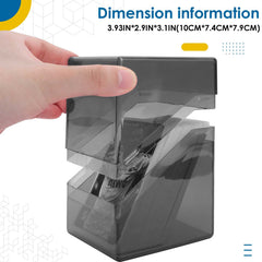 Homthy acrylic storage box displays cards while shielding from scratches.