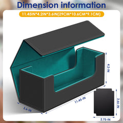 Interior plush lining of Homthy deck case cushions sleeved cards
