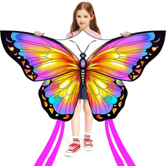 HONBO Butterfly Kite pink fabric close-up shows durable ripstop material for outdoor use