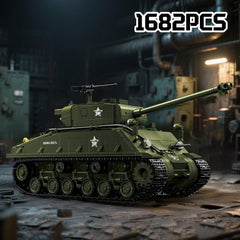 Honchoes M4 Sherman Tank 1682-piece kit ideal for experienced builders