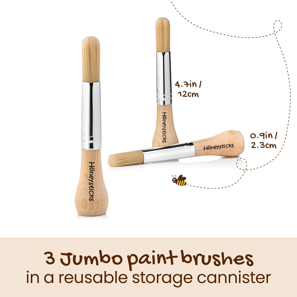 Honeysticks My First Paint Brush Set: jumbo brushes for small hands.