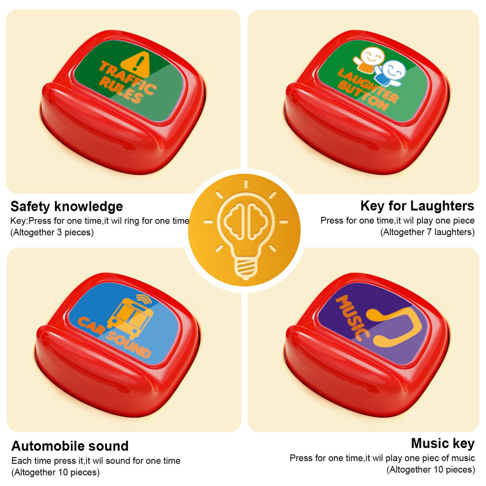 HONGTUO school bus toy emulated engine honk for immersive role play