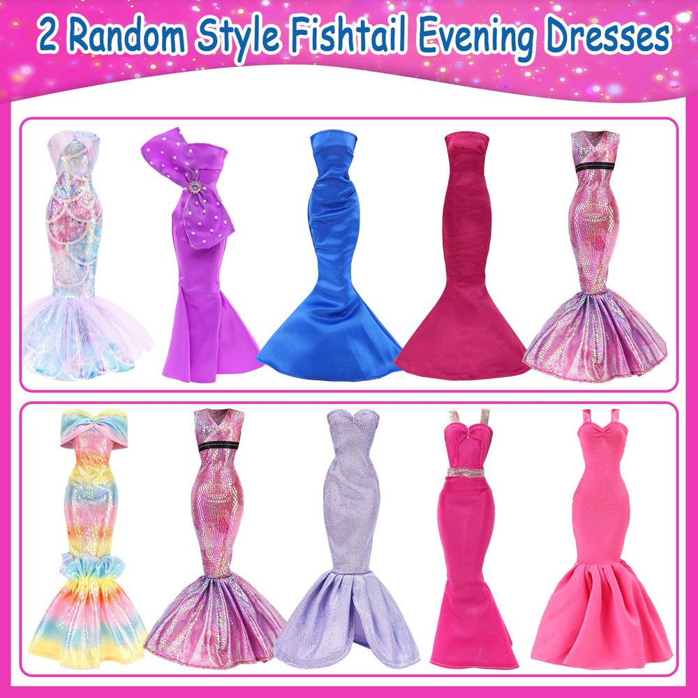 Honlaella 11.5-inch doll fashion dresses for stylish outfits