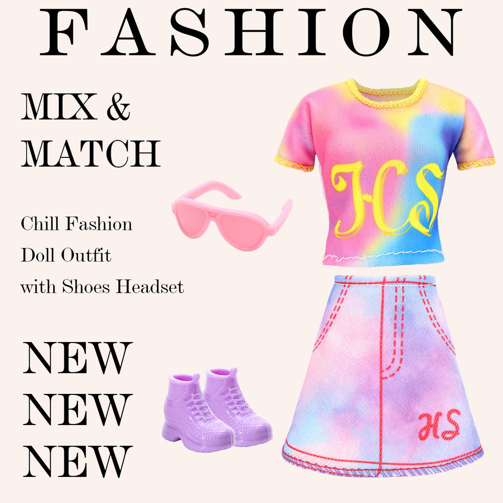 Honlaella colorful dress for 11.5-inch dolls, bright storytelling
