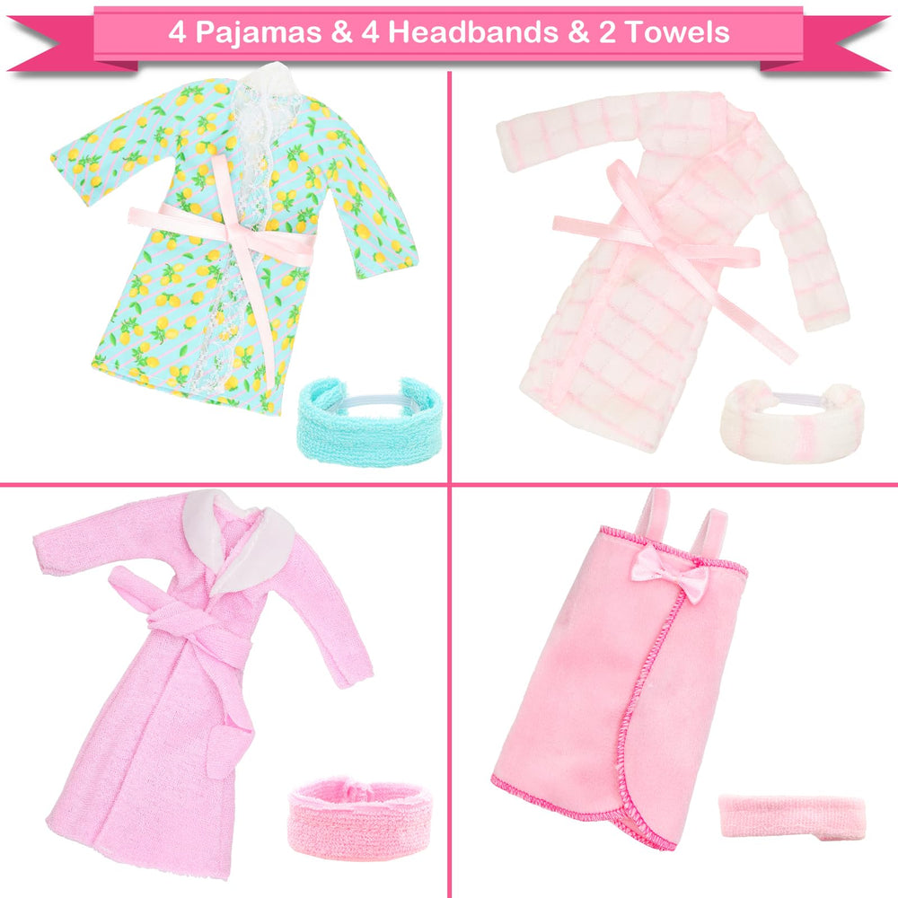 HONLAELLA doll pajama set red for playful sleepovers.