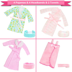 HONLAELLA doll pajama set red for playful sleepovers.