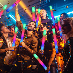 HONLYNE giant LED foam glow sticks glow in the dark for bold bursts