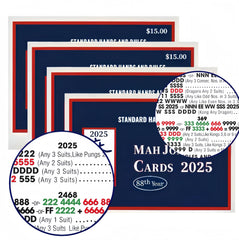HONOLAYA Mah Jong 2025 cards cover with season-ready rules for fast reference