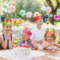 Honoson 100th Day Crown style 6 features vivid colors and smooth print.